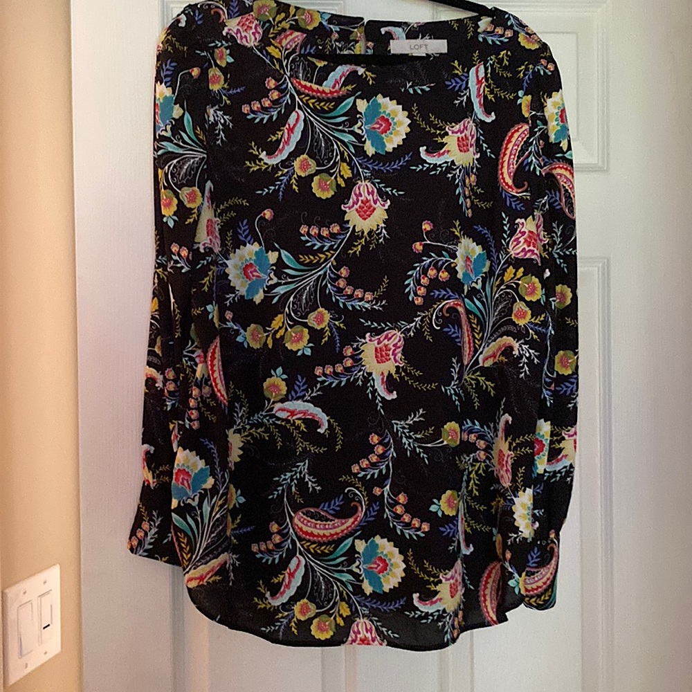 Ann Taylor Loft floral blouse